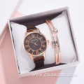 Fashion Watch Gift Set Women Beautiful Bracelet Watches Set With Gift Box Rhinestone Wristwatch Bangle Set for Party Wholesale